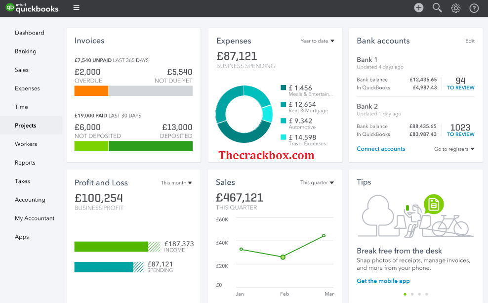 QuickBooks-Schlüssel