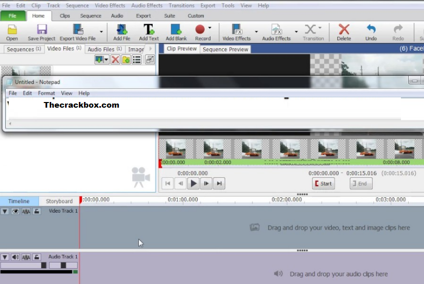 VideoPad Video Editor-Riss