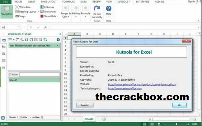 Kutools cho Excel crack